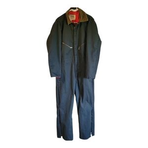 Vintage 1970s Walls Blizzard-Pruf Insulated Quilted Lining Boiler Suit Large Men